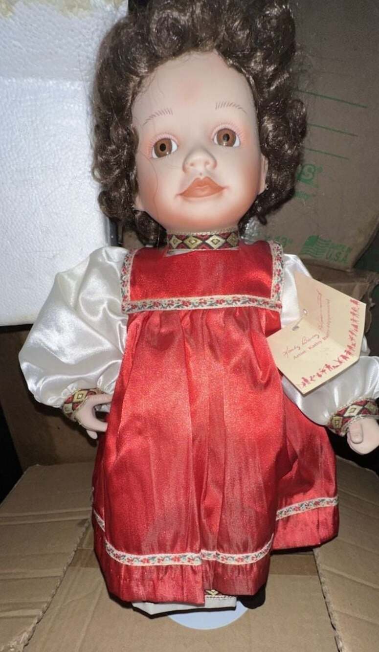 Edwin M. Knowles 'Natasha' Porcelain Doll by Kathy Barry-Hippensteel